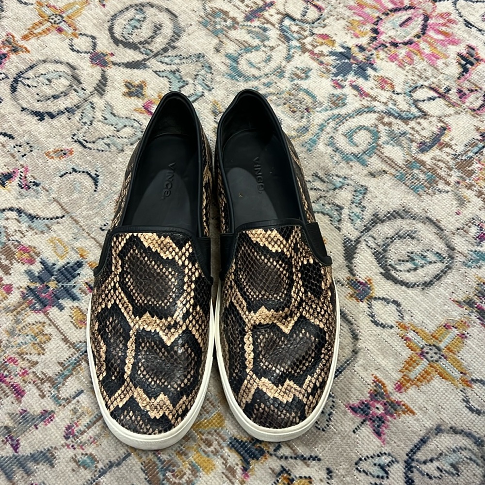 Vince Blair Senegale Snakeskin Slip On Sneaker size 10